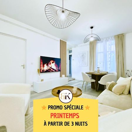 Le Subtil - Best Keys - Elegance & Confort - 2 Chambres Separees - Lit Queen Size - Smart Tv Netflix - Entre Gare & Centre Ville - A 1H De Paris - Wifi Fibre - Check-In Autonome Санс Екстер'єр фото