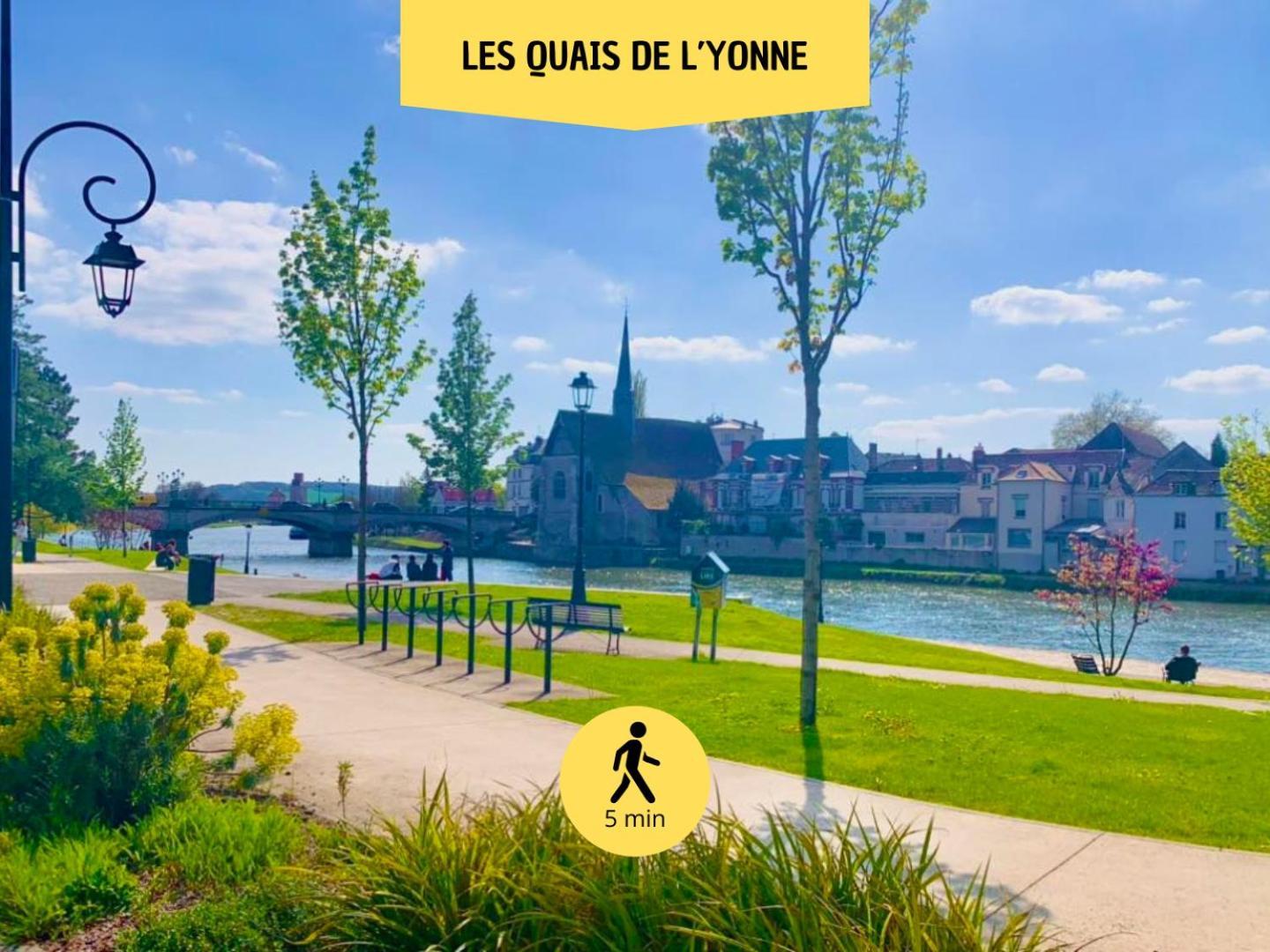 Le Subtil - Best Keys - Elegance & Confort - 2 Chambres Separees - Lit Queen Size - Smart Tv Netflix - Entre Gare & Centre Ville - A 1H De Paris - Wifi Fibre - Check-In Autonome Санс Екстер'єр фото