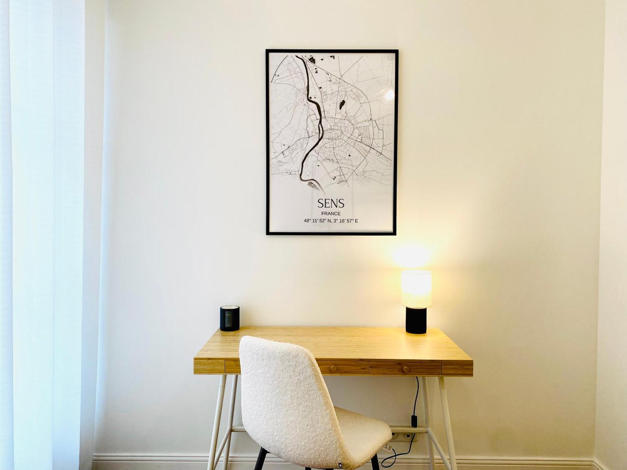 Le Subtil - Best Keys - Elegance & Confort - 2 Chambres Separees - Lit Queen Size - Smart Tv Netflix - Entre Gare & Centre Ville - A 1H De Paris - Wifi Fibre - Check-In Autonome Санс Екстер'єр фото